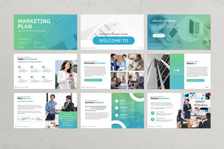Marketing Plan Presentation Template, Slide 5, 12504, Business — PoweredTemplate.com