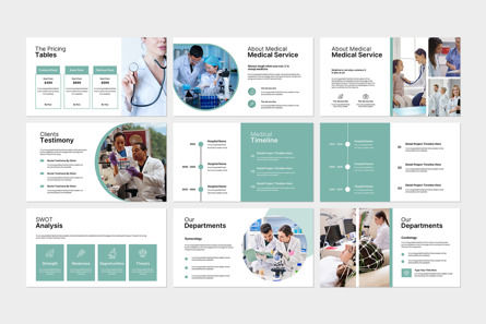 Medical Health Presentation Template, Diapositiva 7, 12507, Médico — PoweredTemplate.com