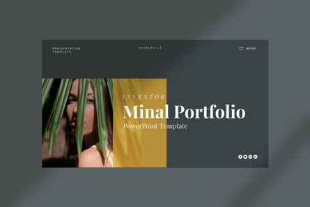 Minal Portfolio Presentation Template, スライド 2, 12510, ビジネス — PoweredTemplate.com