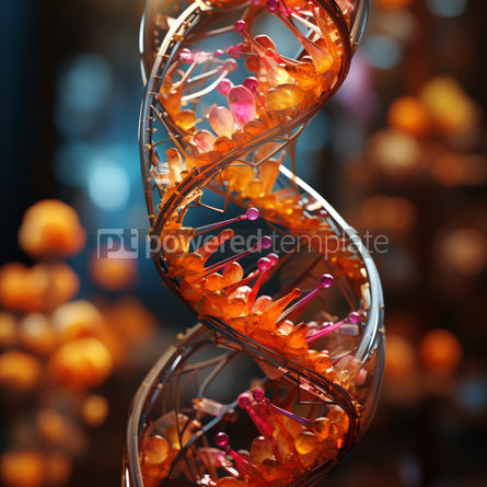 Education: Detailed Scientific Illustration of DNA Strand #38684 Free AI Image