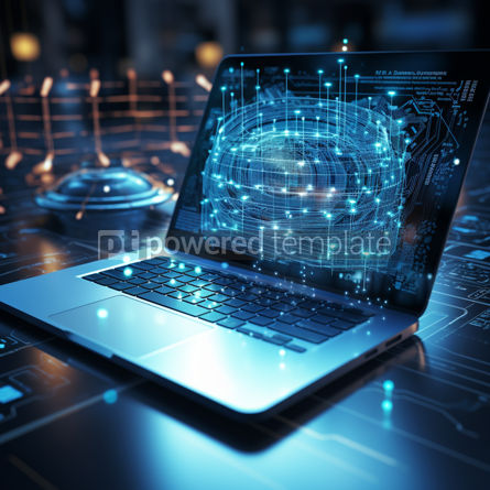 Business: Laptop Data Security Protection #39040 Free AI Image