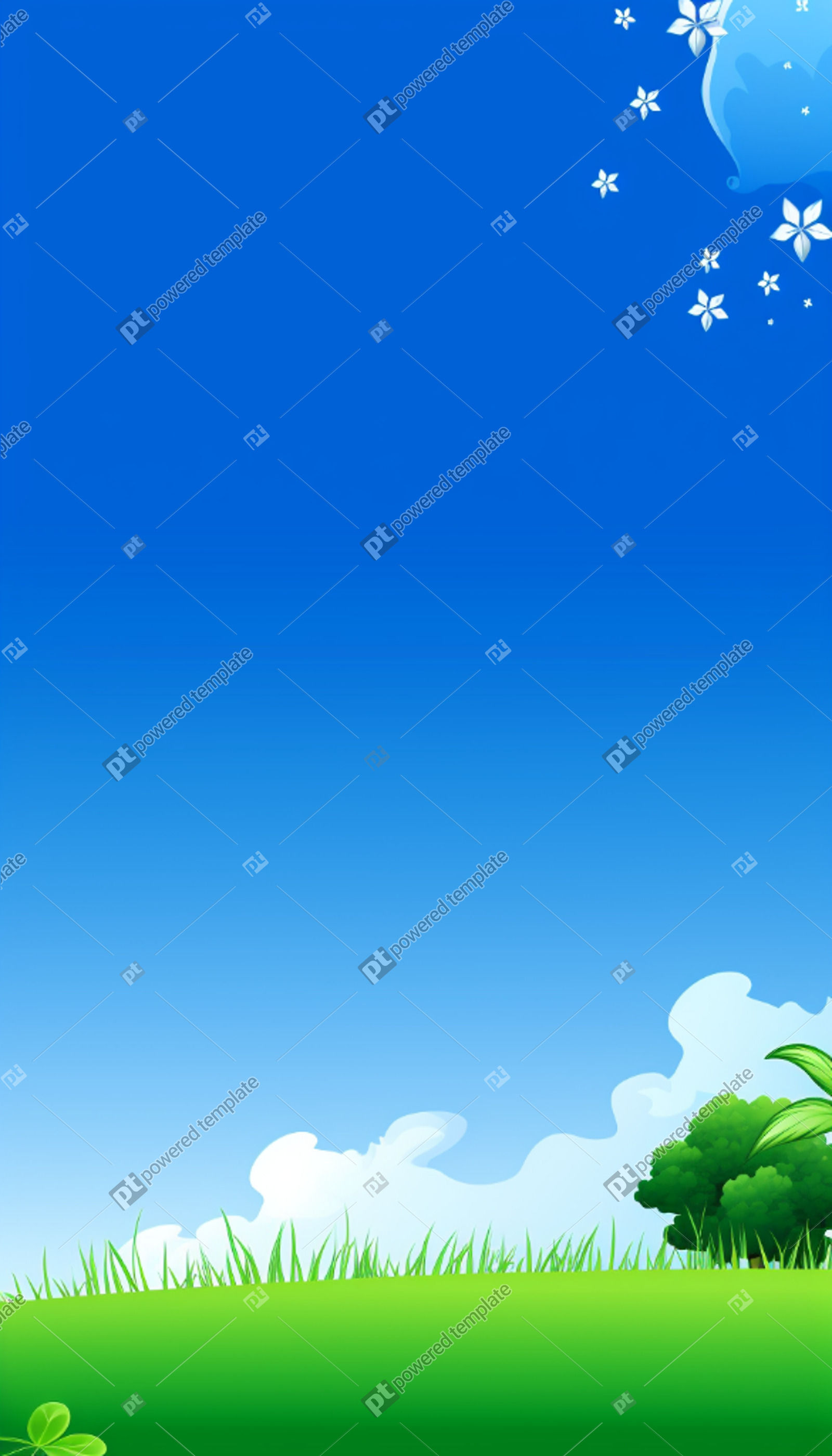 Minimalist Mobile Wallpaper Lone Tree in Field Against Clear Blue Sky ...