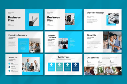 Business Plan Google Slide Template, Slide 2, 12520, Business — PoweredTemplate.com