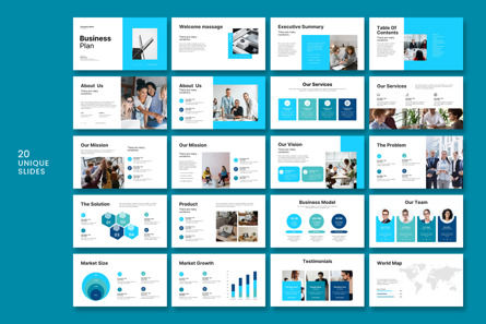 Business Plan Google Slide Template, Slide 5, 12520, Business — PoweredTemplate.com