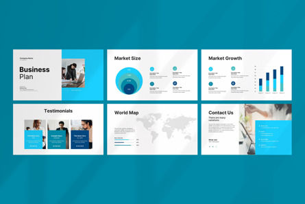 Business Plan Google Slide Template, スライド 6, 12520, ビジネス — PoweredTemplate.com