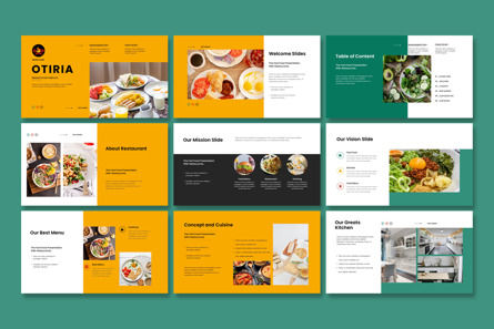 Otiria Food Presentation Template, Folie 2, 12522, Business — PoweredTemplate.com