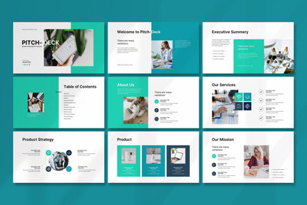 Pitch-Deck PowerPoint Template, Diapositive 3, 12524, Business — PoweredTemplate.com