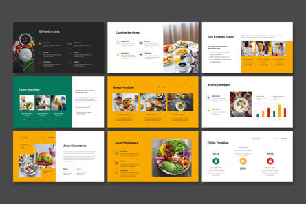 Otiria Food Google Slide Template, Slide 3, 12526, Business — PoweredTemplate.com