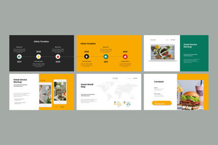 Otiria Food Google Slide Template, Diapositive 4, 12526, Business — PoweredTemplate.com