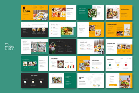 Otiria Food Google Slide Template, Slide 5, 12526, Business — PoweredTemplate.com