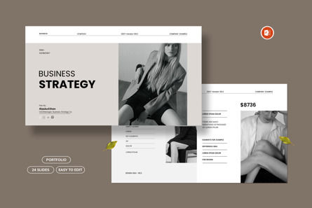 Business Strategy Presentation Template, PowerPoint Template, 12535, Business — PoweredTemplate.com