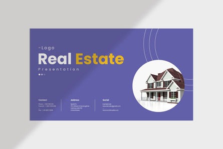 Real Estate Google Slide Template, Slide 2, 12539, Real Estate — PoweredTemplate.com