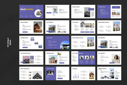 Real Estate Google Slide Template, Dia 8, 12539, Vastgoed — PoweredTemplate.com