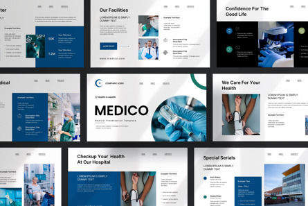 Medical Google Slide Template, Googleスライドのテーマ, 12540, ビジネス — PoweredTemplate.com