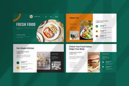 Fresh Food Google Slide Template, Slide 6, 12544, Business — PoweredTemplate.com