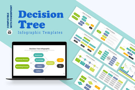 Decision Tree Infographic PowerPoint Design Template, Modele PowerPoint, 12550, Business — PoweredTemplate.com
