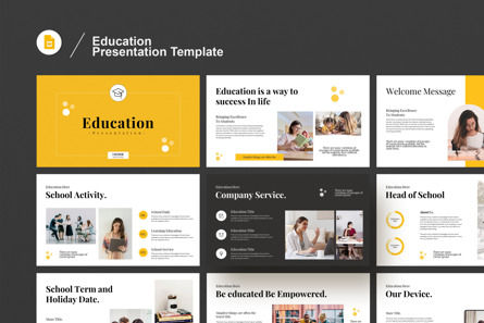 Education Presentation Template, Tema di Presentazioni Google, 12551, Education & Training — PoweredTemplate.com