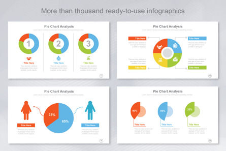 Pie Chart Infographic Templates Keynote Supported, スライド 6, 12555, ビジネス — PoweredTemplate.com