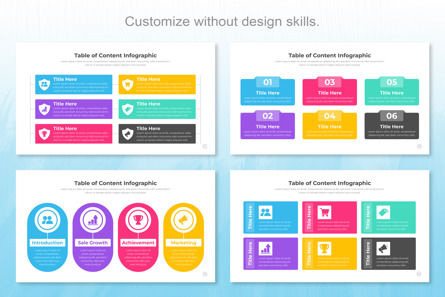 Google Slide Table of Content Infographics Template, Diapositive 7, 12561, Business — PoweredTemplate.com