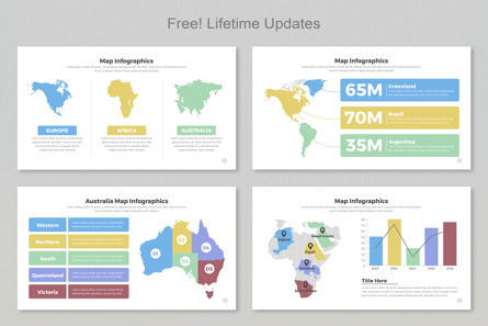 Map Infographic Templates PowerPoint Slide, スライド 3, 12562, ビジネス — PoweredTemplate.com