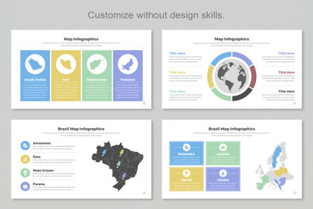 Map Infographic Templates PowerPoint Slide, Slide 8, 12562, Bisnis — PoweredTemplate.com