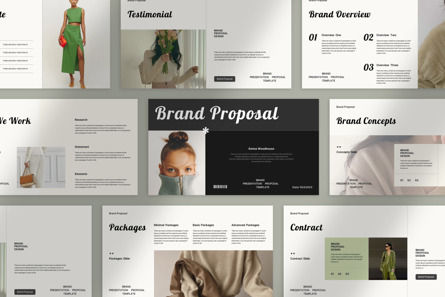 Brand Proposal Presentation, 파워 포인트 템플릿, 12573, 비즈니스 — PoweredTemplate.com