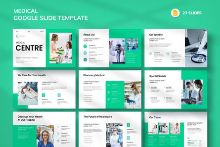 Medical Google Slide Template, Google Slides Theme, 12576, Business — PoweredTemplate.com