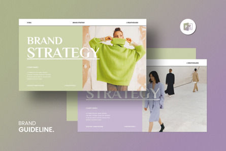 Brand Strategy PowerPoint Template, 파워 포인트 템플릿, 12582, 비즈니스 — PoweredTemplate.com
