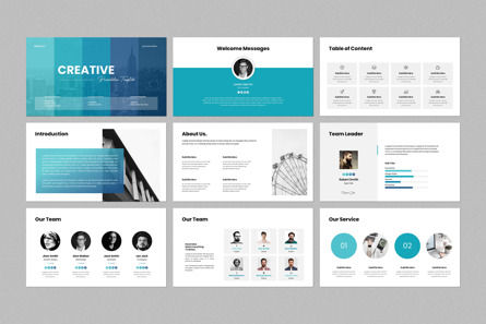 Creative PowerPoint Presentation Template, Deslizar 2, 12583, Negócios — PoweredTemplate.com