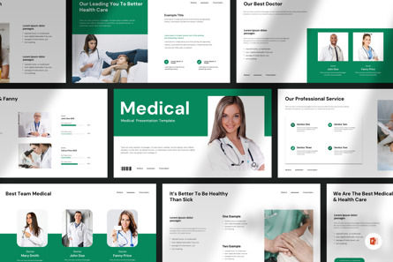 Medical Presentation Template, Modelo do PowerPoint, 12584, Médico — PoweredTemplate.com
