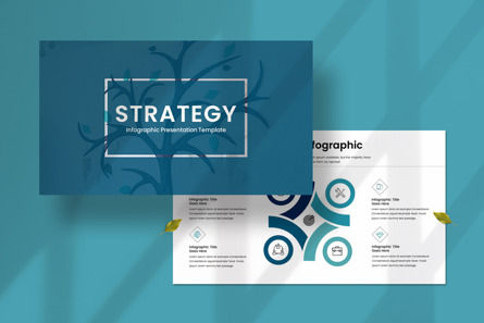 Strategy Infographic Presentation Template, Deslizar 2, 12588, Negócios — PoweredTemplate.com