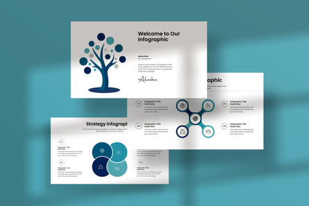 Strategy Infographic Presentation Template, Deslizar 4, 12588, Negócios — PoweredTemplate.com