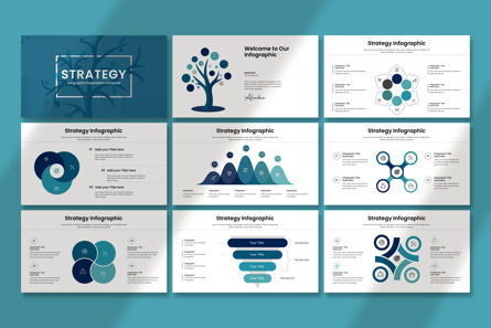 Strategy Infographic Presentation Template, Deslizar 5, 12588, Negócios — PoweredTemplate.com