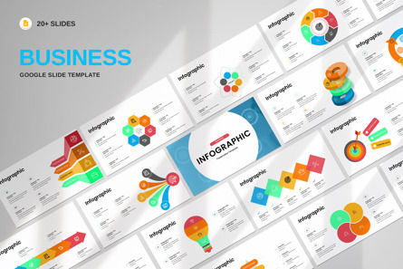 Business Infographic Google Slide Template, Google Slides Thema, 12590, Business — PoweredTemplate.com