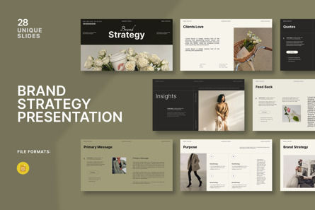 Brand Strategy Template, Googleスライドのテーマ, 12603, ビジネス — PoweredTemplate.com