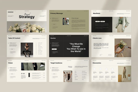 Brand Strategy Template, Diapositiva 8, 12603, Negocios — PoweredTemplate.com