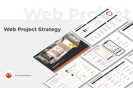 Web Project Strategy PowerPoint Presentation Template, 12609, Business — PoweredTemplate.com