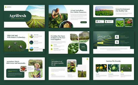 Agrifresh - Agriculture PowerPoint Template, スライド 2, 12614, 自然＆環境 — PoweredTemplate.com