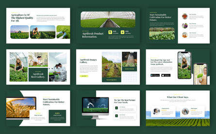 Agrifresh - Agriculture PowerPoint Template, スライド 4, 12614, 自然＆環境 — PoweredTemplate.com
