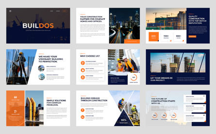 Buildos - Construction PowerPoint Template, Diapositiva 2, 12615, Construcción — PoweredTemplate.com