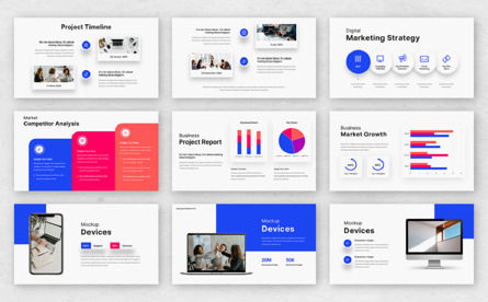 Business Marketing PowerPoint Template, Diapositiva 4, 12617, Negocios — PoweredTemplate.com