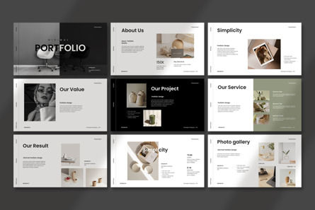 Portfolio Presentation Template, Slide 8, 12622, Business — PoweredTemplate.com