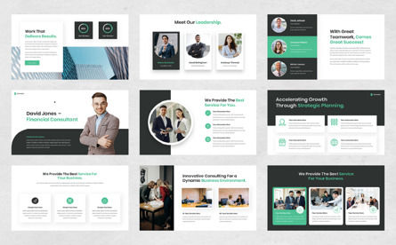 Consulto - Business Consulting PowerPoint Template, スライド 3, 12627, コンサルティング — PoweredTemplate.com