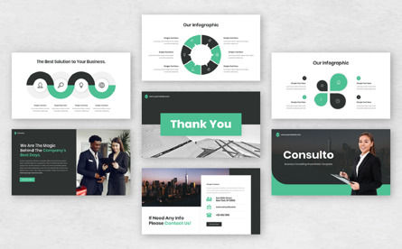 Consulto - Business Consulting PowerPoint Template, スライド 5, 12627, コンサルティング — PoweredTemplate.com