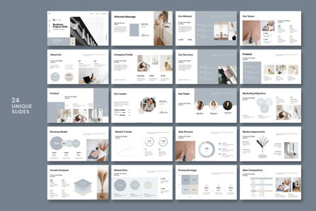 Business Project Google Slide Template, Slide 8, 12648, Business — PoweredTemplate.com