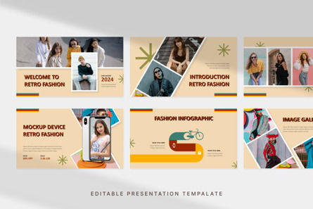 Retro Fashion - PowerPoint Template, Diapositive 2, 12649, Business — PoweredTemplate.com