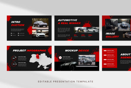 Automotive - PowerPoint Template, Deslizar 2, 12650, Negócios — PoweredTemplate.com