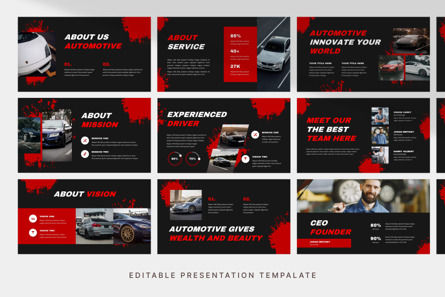 Automotive - PowerPoint Template, Deslizar 3, 12650, Negócios — PoweredTemplate.com