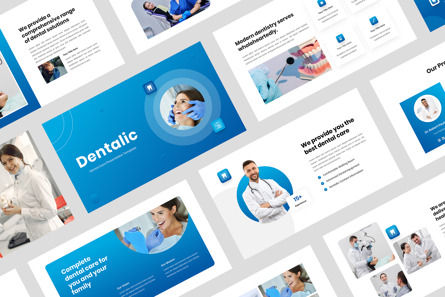 Dentalic - Dental Care Health Keynote Template, Apple Keynote 템플릿, 12653, 의학 — PoweredTemplate.com
