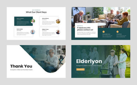 Elderlyon - Nursing Home Elderly Care PowerPoint, Slide 5, 12654, Salute e Divertimento — PoweredTemplate.com